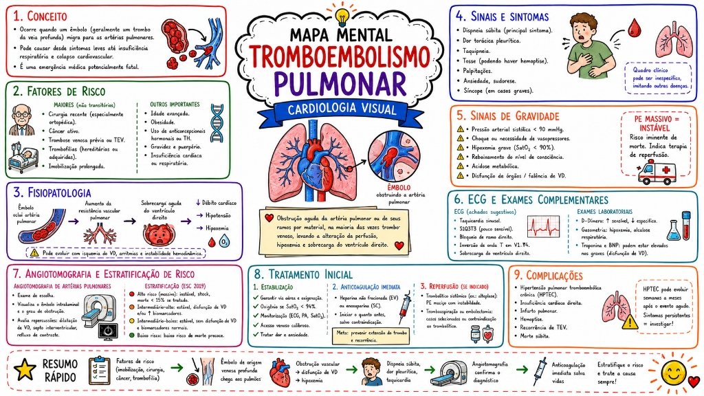 Mapa Mental Tromboembolismo Pulmonar
