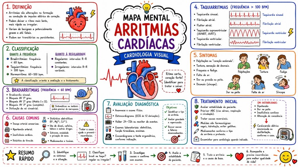 Mapa Mental Arritmias Cardíacas