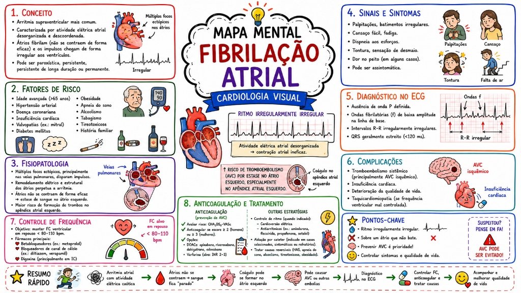 Mapa Mental Fibrilação Atrial