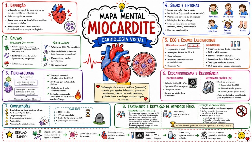 Mapa Mental Miocardite